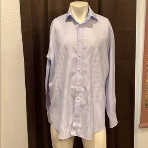 Tailorbyrd XL Micro check Button Down Dress Shirt